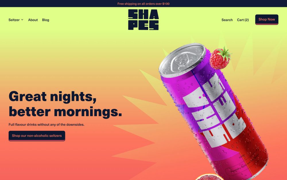 Shapes Shopify, can, website, design, sotd, site of the day, interactive, fun, fresh, colorful, color gradient, mindsparkle mag.jpg